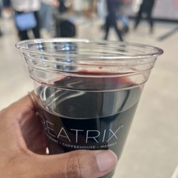 Stella Bar - My large plastic cup of to-go wine