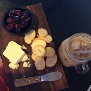 The Coffee Fox - Iced horchata and cheese board! - Coffee & Tea Near Me - Savannah, Georgia