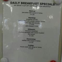 Breakfast specials