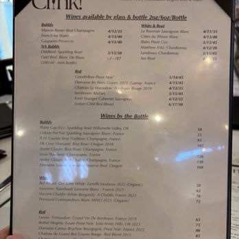 Clink - Clink Menu - Desserts Near Me - Salem, Oregon