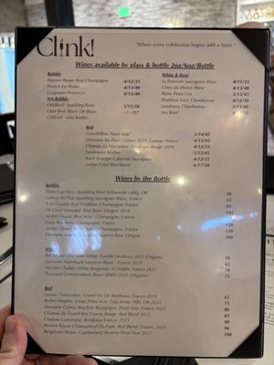 Menu photo 7 Clink Salem, OR