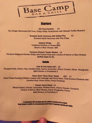 Menu photo 2 Base Camp Bar & Grill Snowmass Village, CO