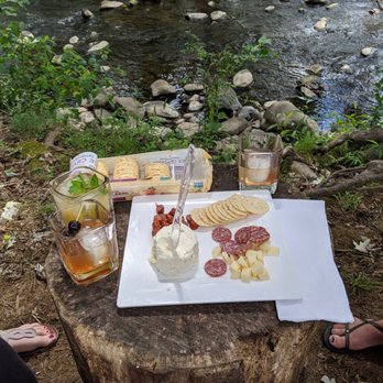 Copper Fox Distillery - Our drinks and cheese plate - Distilleries Near Me - Sperryville, Virginia