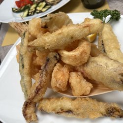 Arcimboldo - Fried vegetables & Calamari