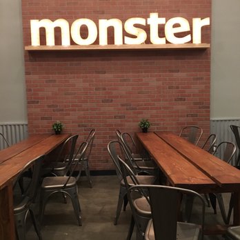 Mini Monster Cafe - Inside Interior - Ice Cream & Frozen Yogurt Near Me - Long Beach, California