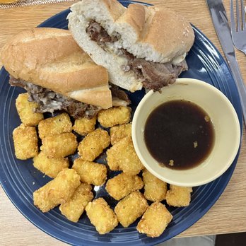 Angel’s Diner - French Dip with Tots - Breakfast & Brunch Near Me - Eastover, South Carolina Angel’s Diner - French Dip with Tots - Breakfast & Brunch Near Me - Eastover, South Carolina