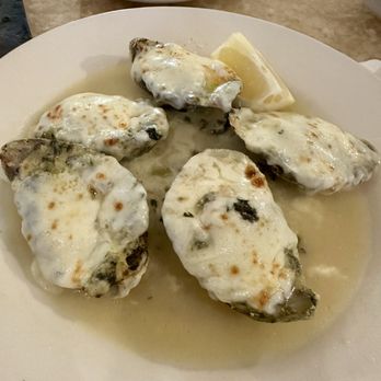Prego's Trattoria - Oysters Rockefeller as a starter, which was a special for the night. Fresh & delicious with lots of cheese. - Italian Near Me - Burlington, North Carolina Prego's Trattoria - Oysters Rockefeller as a starter, which was a special for the night. Fresh & delicious with lots of cheese. - Italian Near Me - Burlington, North Carolina