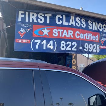 First Class Smog - Outside of business - Smog Check Stations Near Me - Buena Park, California First Class Smog - Outside of business - Smog Check Stations Near Me - Buena Park, California