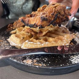 Deeply, DEEPLY fried chicken.