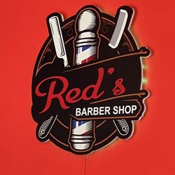 Red’s Barber Shop - Shop sign