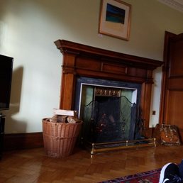 ignore my feet! Such a cozy sitting room. Very spacious.