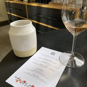 Abbot's Passage Winery and Mercantile - Cheers to a glass of their Sadie Cremant Rosé at Abbot's Passage Winery and Mercantile in Glen Ellen. - Wineries Near Me - Glen Ellen, California