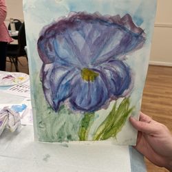 Mission Oaks Community Center - Steph's iris painting