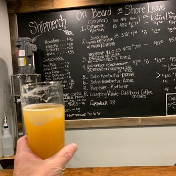 Shipwright Brewing Company - Beer board Aug 2019 - Breweries Near Me - Lunenburg, Nova Scotia