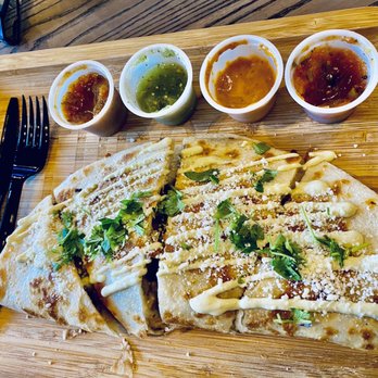Turco Taco - Quesadilla carne (beef) with all four sauces - Mexican Near Me - Naples, Florida
