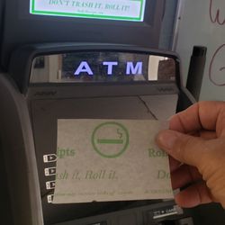 Skunky Botanics - Use our ATM get .5 bgrams free and your receipt is smokable rolling paper