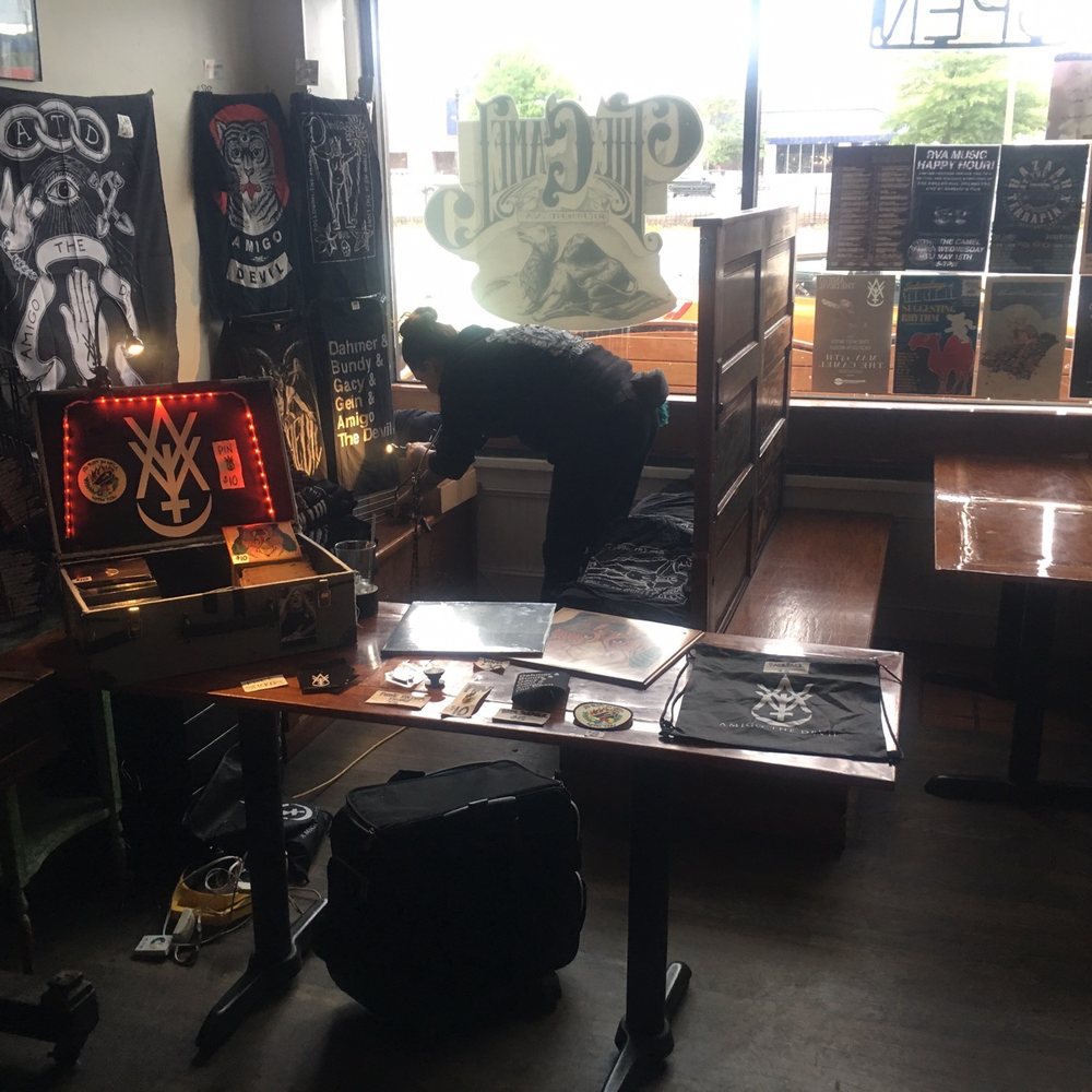 The Camel - Merch table for the show - Music Venues Near Me - Richmond, Virginia The Camel - Merch table for the show - Music Venues Near Me - Richmond, Virginia