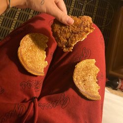 McDonald's - Has happened three times in the last two days ordered a chicken sandwich(4a) and nothing wason but chicken.