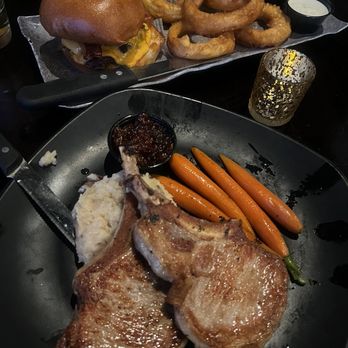 The State - Pork shops with mashed potatoes and carrots - Whiskey Bars Near Me - Rancho Cucamonga, California The State - Pork shops with mashed potatoes and carrots - Whiskey Bars Near Me - Rancho Cucamonga, California