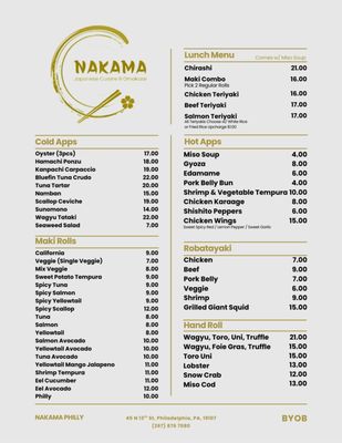 Nakama Japanese Cuisines & Omakase by null