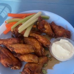 Honey old bay wings