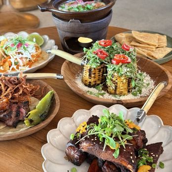 Hermanito - Sticky ribs and queso fundido and corn (IG & TT: @takeonefortheroad) - Mexican Near Me - Santa Monica, California Hermanito - Sticky ribs and queso fundido and corn (IG & TT: @takeonefortheroad) - Mexican Near Me - Santa Monica, California