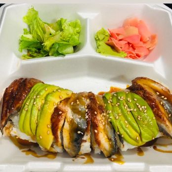 Makoto Sushi - Dragon Roll - Sushi Bars Near Me - Aiea, Hawaii Makoto Sushi - Dragon Roll - Sushi Bars Near Me - Aiea, Hawaii