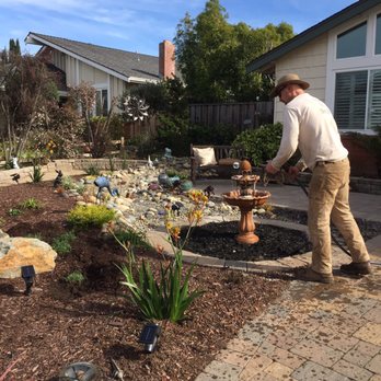 Randall Ray Designs - Justin came back to plant a few more items for me! We also decorated the pathway at Christmas time - Landscaping Near Me - Santa Cruz, California Randall Ray Designs - Justin came back to plant a few more items for me! We also decorated the pathway at Christmas time - Landscaping Near Me - Santa Cruz, California