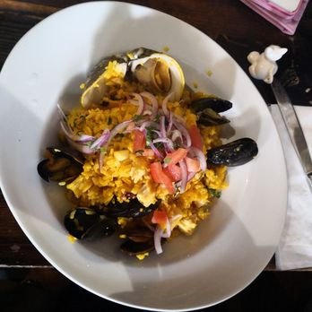 Bistro Punta Sal - It is called Arroz con Mariscos, seafood rice, very delicious! - Peruvian Near Me - Woodside, New York
