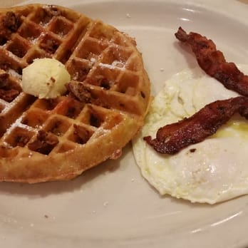 Awake - Bacon & Cheddar Waffle Combo! - Breakfast & Brunch Near Me - Dallas, Texas Awake - Bacon & Cheddar Waffle Combo! - Breakfast & Brunch Near Me - Dallas, Texas