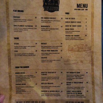 The Three Monkeys - Menu - side 1 - Sports Bars Near Me - New York, New York