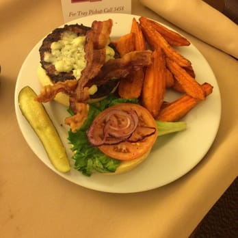 Omaha Steakhouse - Blue cheese bacon burger. Takes about an hour for room service delivery. Not worth it. - Steakhouses Near Me - Altamonte Springs, Florida Omaha Steakhouse - Blue cheese bacon burger. Takes about an hour for room service delivery. Not worth it. - Steakhouses Near Me - Altamonte Springs, Florida