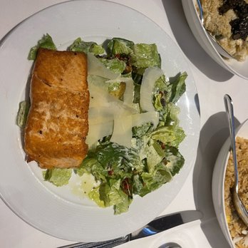 Eddie V's Prime Seafood - Caesar salad with salmon - Seafood Near Me - Plano, Texas Eddie V's Prime Seafood - Caesar salad with salmon - Seafood Near Me - Plano, Texas