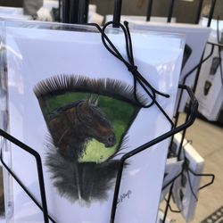 Fountain Hills Festival of Arts & Crafts - Painting on feathers