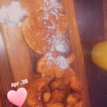 The Garden Bar And Grill - Easter Brunch Chicken and Waffles - Latin American Near Me - Brooklyn, New York