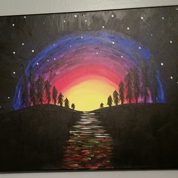 Muse Paintbar - Painting done 12/27--Muse Paintbar in Foxboro - Party & Event Planning Near Me - Foxborough, Massachusetts