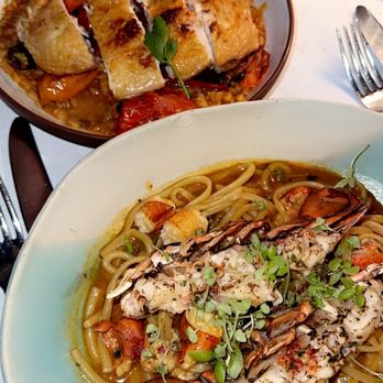 Francine - lobster pasta and chicken - French Near Me - Scottsdale, Arizona Francine - lobster pasta and chicken - French Near Me - Scottsdale, Arizona
