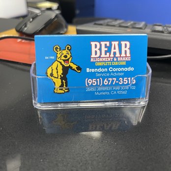 Bear Alignment and Brake - Brendon is awesome! - Auto Repair Near Me - Murrieta, California