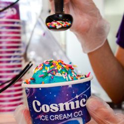 Cosmic Ice Cream - Cookie Monster with sprinkles