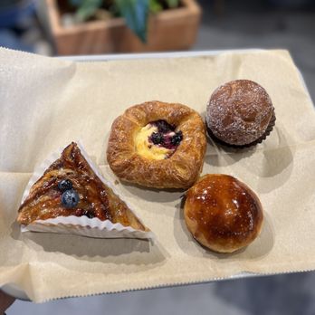 Cafe Trois - Creme Brûlée Donut (~$4), Blueberry Danish (~$4), Apple Tart (~$4), Red Bean Mochi Donut (~$3) - Breakfast & Brunch Near Me - Fort Lee, New Jersey Cafe Trois - Creme Brûlée Donut (~$4), Blueberry Danish (~$4), Apple Tart (~$4), Red Bean Mochi Donut (~$3) - Breakfast & Brunch Near Me - Fort Lee, New Jersey
