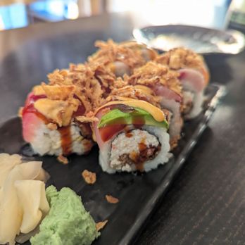 Ikoi Sushi - Koi Special Roll (Soft shell crab, unagi sauce, assorted fish) - Sushi Bars Near Me - San Rafael, California Ikoi Sushi - Koi Special Roll (Soft shell crab, unagi sauce, assorted fish) - Sushi Bars Near Me - San Rafael, California