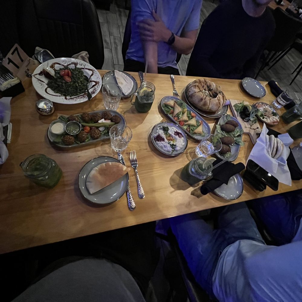 Mazaj Atlanta - a table full of food - Salad Near Me - Duluth, Georgia Mazaj Atlanta - a table full of food - Salad Near Me - Duluth, Georgia