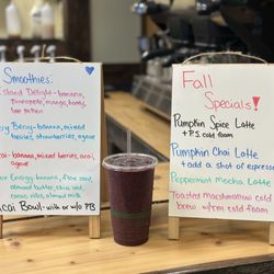 Shaka Java Cafe - Fall Specials! AND the smoothies are back as well as açaí bowl!