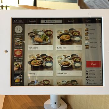 YAYOI - The iPad to order everything (even water) - Japanese Near Me - Cupertino, California