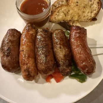 Wvrst - Sausage sampler, including elk. Very well prepared. The sauce tastes like Heinz 57. - German Near Me - Toronto, Ontario Wvrst - Sausage sampler, including elk. Very well prepared. The sauce tastes like Heinz 57. - German Near Me - Toronto, Ontario