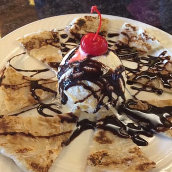 Thai Peppers - Paratha with vanilla ice cream and chocolate - Thai Near Me - Bristow, Virginia Thai Peppers - Paratha with vanilla ice cream and chocolate - Thai Near Me - Bristow, Virginia