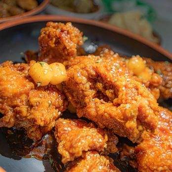 One Shot Pocha - Soy Garlic Wings - Korean Near Me - Houston, Texas One Shot Pocha - Soy Garlic Wings - Korean Near Me - Houston, Texas