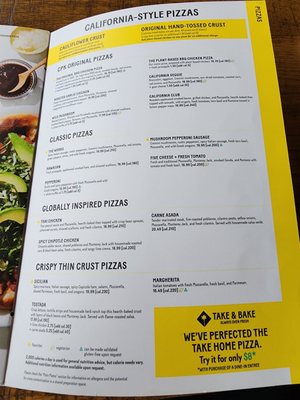 Menu photo 5 California Pizza Kitchen Deer Park, IL