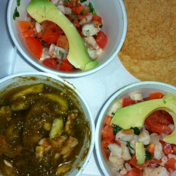 Off The Hook Fish Grill - Ceviche sampler. Stick with the aguachile, if you like your food with a kick. - Seafood Near Me - Whittier, California Off The Hook Fish Grill - Ceviche sampler. Stick with the aguachile, if you like your food with a kick. - Seafood Near Me - Whittier, California