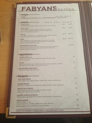 Menu photo 8 Fabyan's Station Bretton Woods, NH